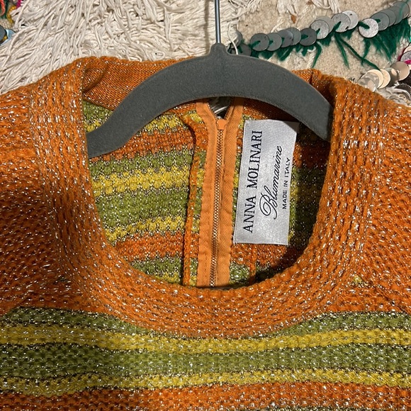 RARE ANNA MOLINARI BLUMARINE VINTAGE KNIT DRESS - Picture 4 of 6